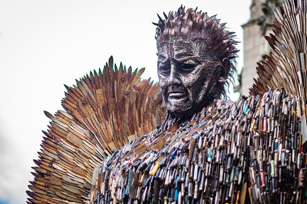 Knife Angel Sculpture Build Out Of 100,000 Weapons | Odd Interesting